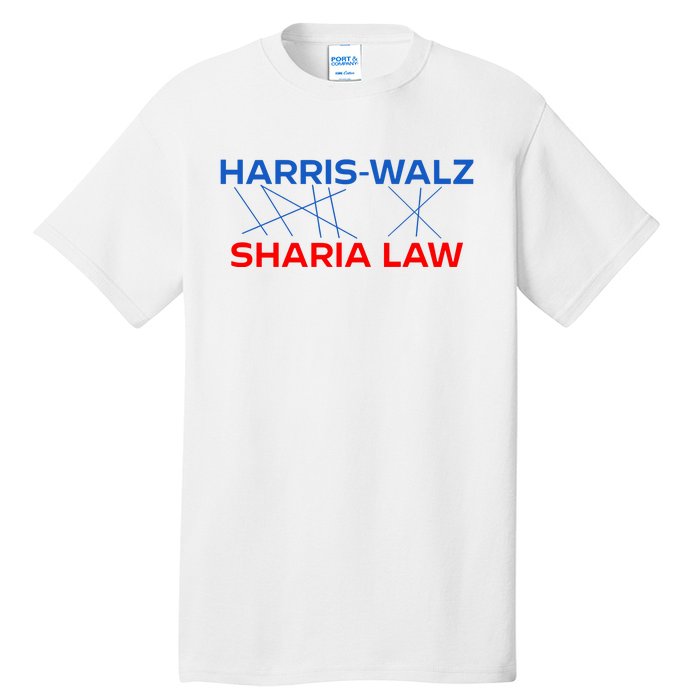 Harris Walz Sharia Law Tall T-Shirt