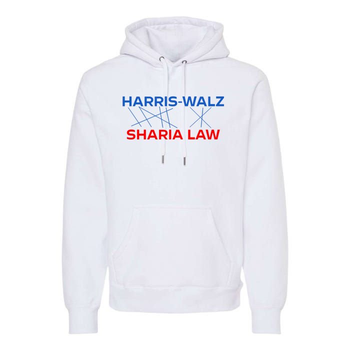 Harris Walz Sharia Law Premium Hoodie