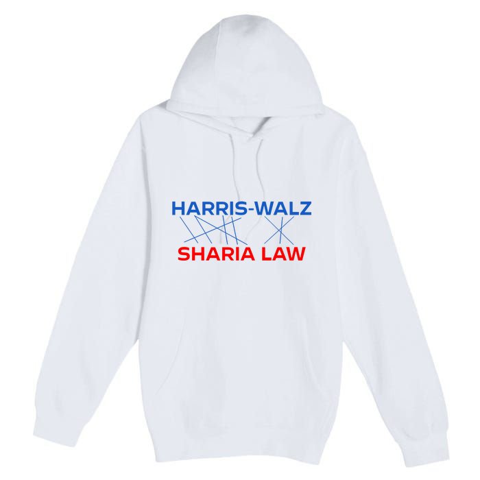 Harris Walz Sharia Law Premium Pullover Hoodie