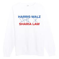 Harris Walz Sharia Law Premium Crewneck Sweatshirt