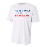 Harris Walz Sharia Law Performance Sprint T-Shirt