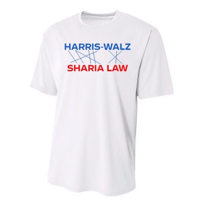 Harris Walz Sharia Law Performance Sprint T-Shirt