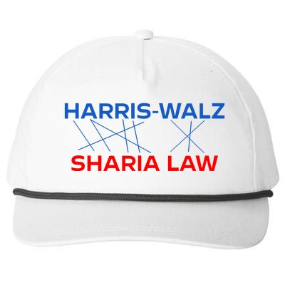 Harris Walz Sharia Law Snapback Five-Panel Rope Hat