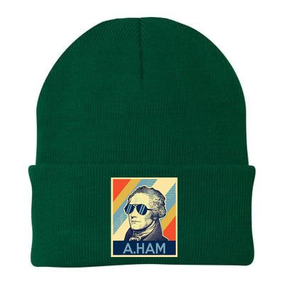 Hamilton Wearing Sunglasses Knit Cap Winter Beanie