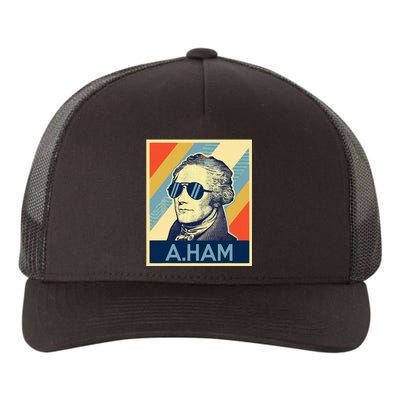 Hamilton Wearing Sunglasses Yupoong Adult 5-Panel Trucker Hat