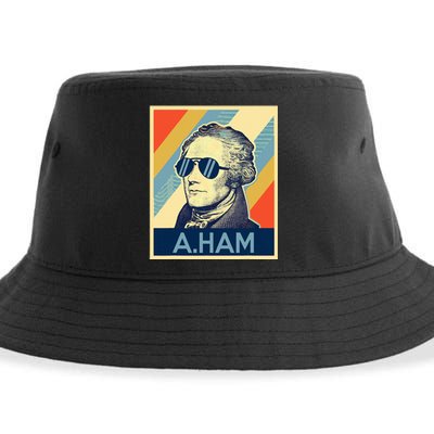 Hamilton Wearing Sunglasses Sustainable Bucket Hat