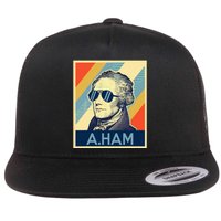 Hamilton Wearing Sunglasses Flat Bill Trucker Hat