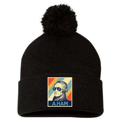 Hamilton Wearing Sunglasses Pom Pom 12in Knit Beanie