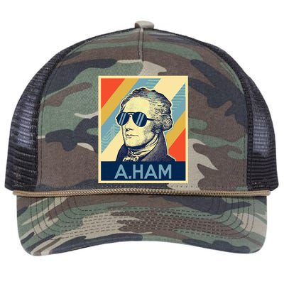 Hamilton Wearing Sunglasses Retro Rope Trucker Hat Cap