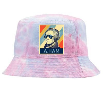 Hamilton Wearing Sunglasses Tie-Dyed Bucket Hat