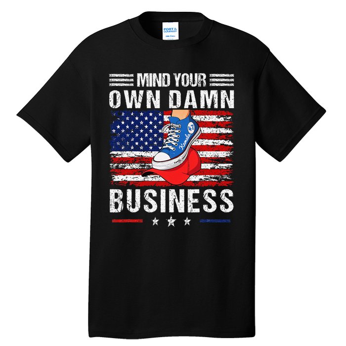 Harris Waltz Stepping On Red Hat Mind Your Own Damn Business Tall T-Shirt