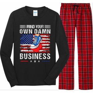 Harris Waltz Stepping On Red Hat Mind Your Own Damn Business Long Sleeve Pajama Set