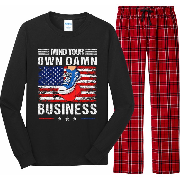 Harris Waltz Stepping On Red Hat Mind Your Own Damn Business Long Sleeve Pajama Set