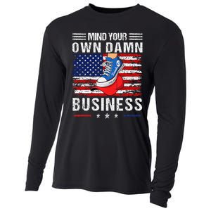 Harris Waltz Stepping On Red Hat Mind Your Own Damn Business Cooling Performance Long Sleeve Crew