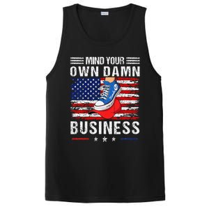 Harris Waltz Stepping On Red Hat Mind Your Own Damn Business PosiCharge Competitor Tank