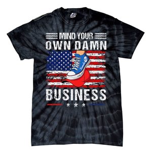 Harris Waltz Stepping On Red Hat Mind Your Own Damn Business Tie-Dye T-Shirt