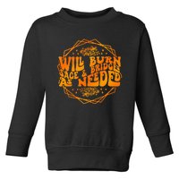 Halloween Witch: Sage Burning & Bridge  Toddler Sweatshirt