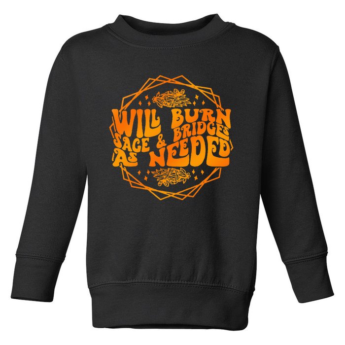 Halloween Witch: Sage Burning & Bridge  Toddler Sweatshirt