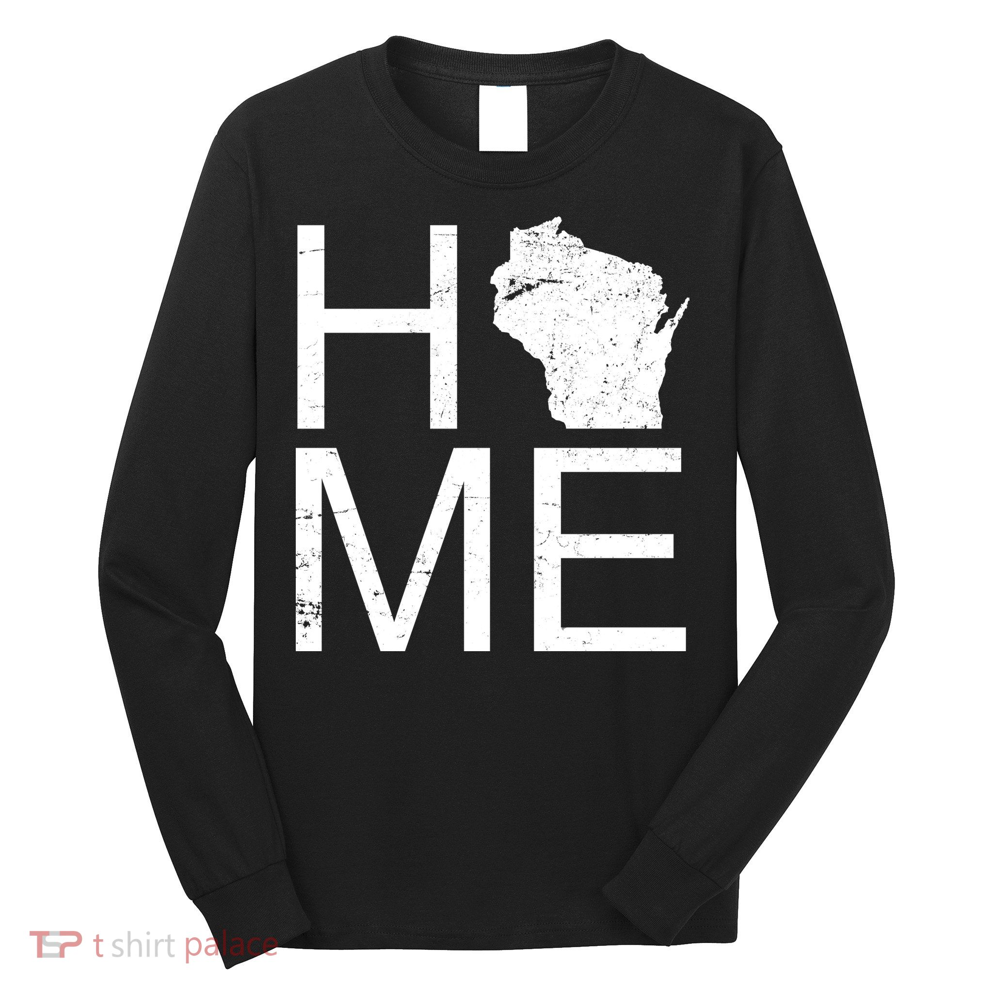 Home Wisconsin State Pride Vintage Long Sleeve Shirt