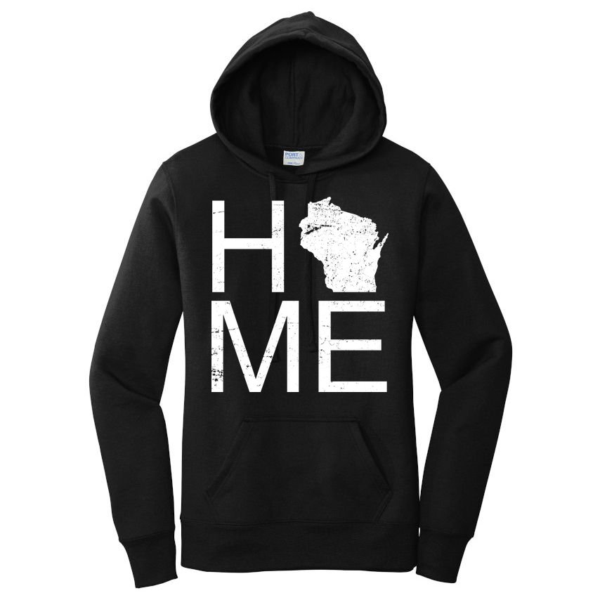 Home Wisconsin State Pride Vintage Women's Pullover Hoodie