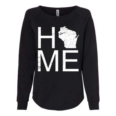 Home Wisconsin State Pride Vintage Womens California Wash Sweatshirt