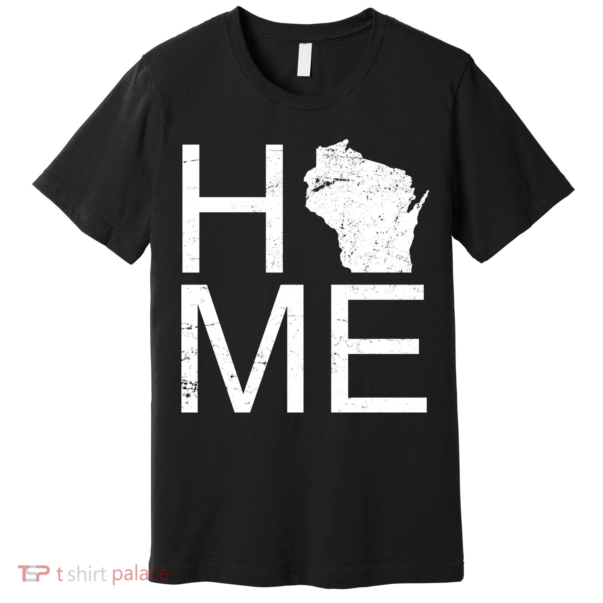 Home Wisconsin State Pride Vintage Premium T-Shirt