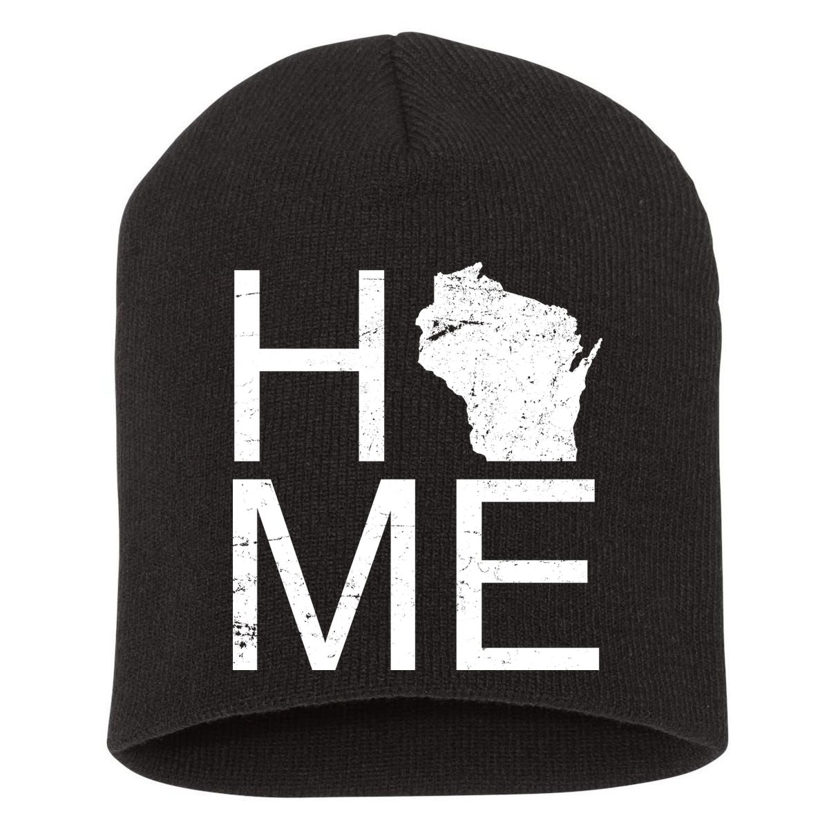 Home Wisconsin State Pride Vintage Short Acrylic Beanie