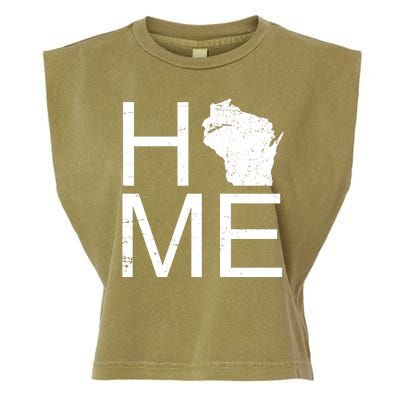 Home Wisconsin State Pride Vintage Garment-Dyed Women's Muscle Tee