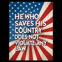 He Who Saves His Country Does Not Violate Any Law Stripe Pom Pom Beanie