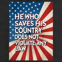 He Who Saves His Country Does Not Violate Any Law Golf Towel