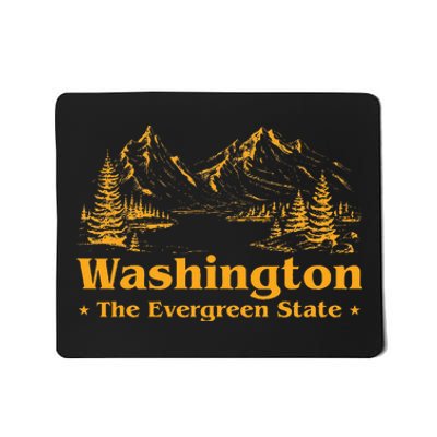 Home W.A.S.H.I.N.G.T.O.N State The Evergreen State Mousepad