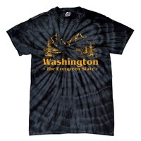 Home W.A.S.H.I.N.G.T.O.N State The Evergreen State Tie-Dye T-Shirt