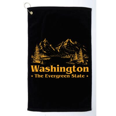 Home W.A.S.H.I.N.G.T.O.N State The Evergreen State Platinum Collection Golf Towel