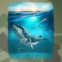 Humpback Whale Sea Ocean Legacy Tie Dye Trucker Hat