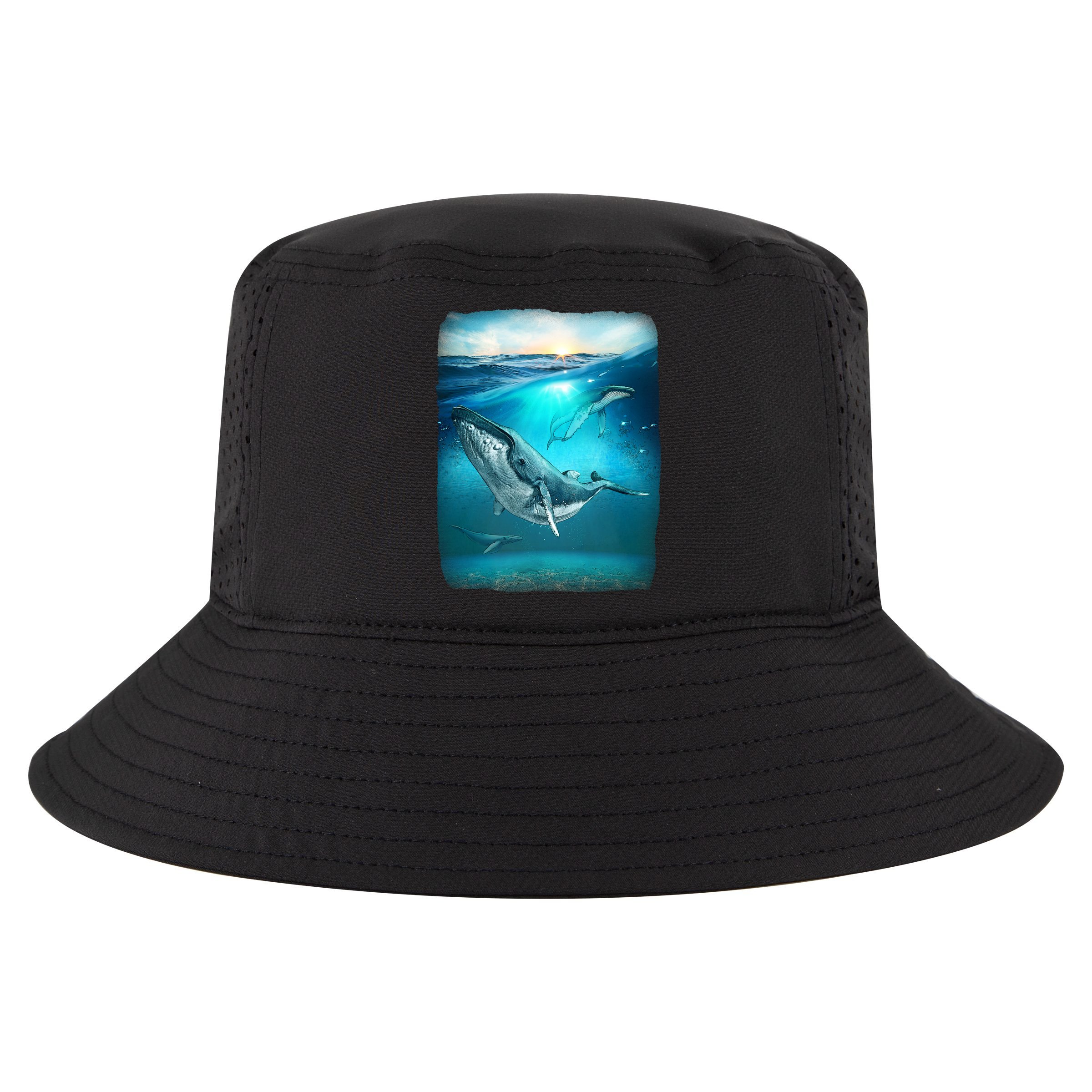 Humpback Whale Sea Ocean Cool Comfort Performance Bucket Hat
