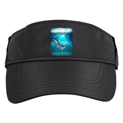 Humpback Whale Sea Ocean Adult Drive Performance Visor