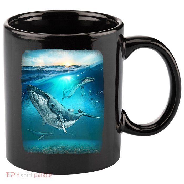 Humpback Whale Sea Ocean 11oz C Handle Ceramic Mug