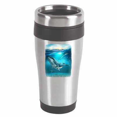 Humpback Whale Sea Ocean 16oz Travel Tumbler
