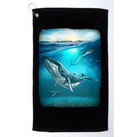 Humpback Whale Sea Ocean Golf Towel
