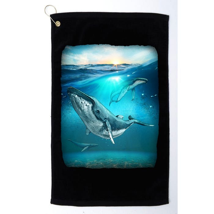 Humpback Whale Sea Ocean Golf Towel