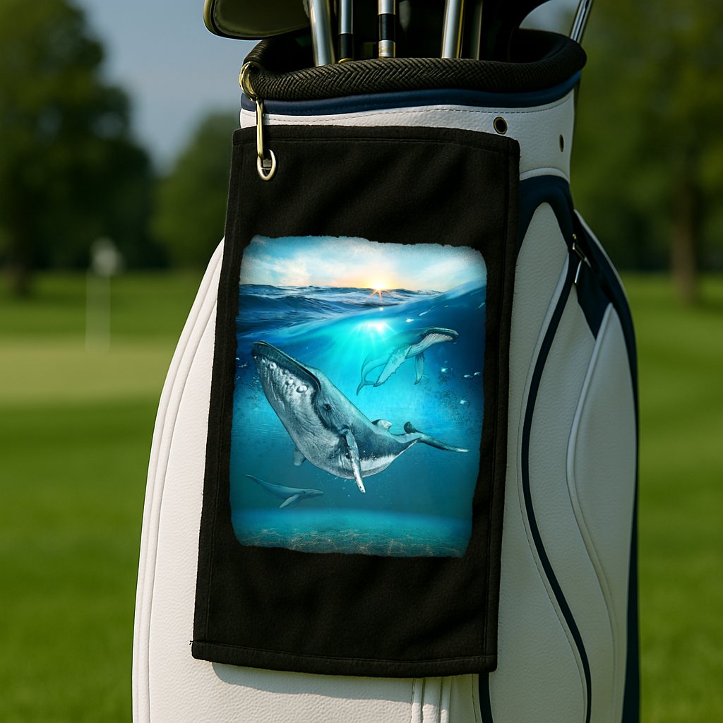 Humpback Whale Sea Ocean Golf Towel