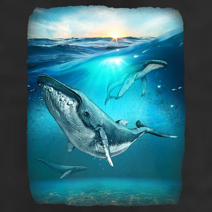 Humpback Whale Sea Ocean Golf Towel