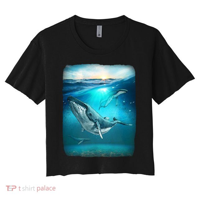 Humpback Whale Sea Ocean Crop Top