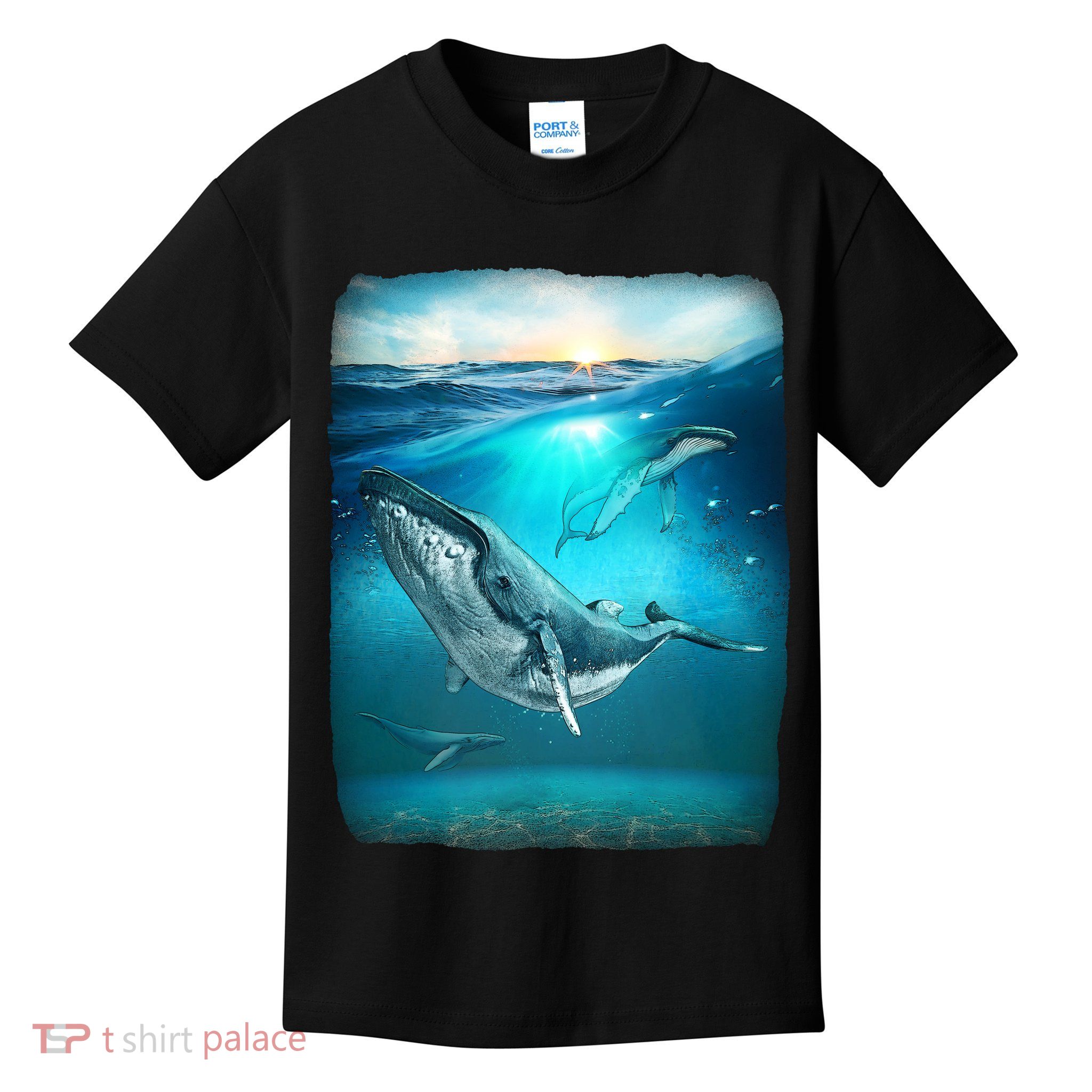 Humpback Whale Sea Ocean Kids T-Shirt
