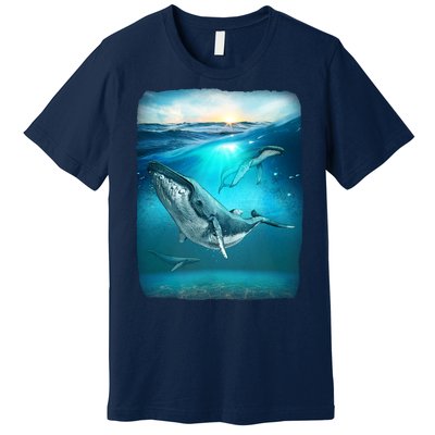 Humpback Whale Sea Ocean Premium T-Shirt