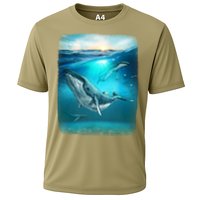 Humpback Whale Sea Ocean Cooling Performance Crew T-Shirt