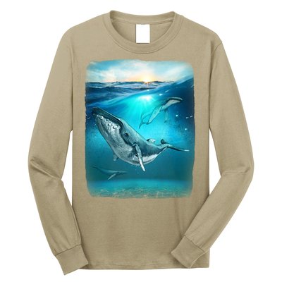 Humpback Whale Sea Ocean Long Sleeve Shirt