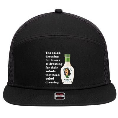 Harris Word Salad KamalaS Own Word Salad Dressing Humor 7 Panel Mesh Trucker Snapback Hat
