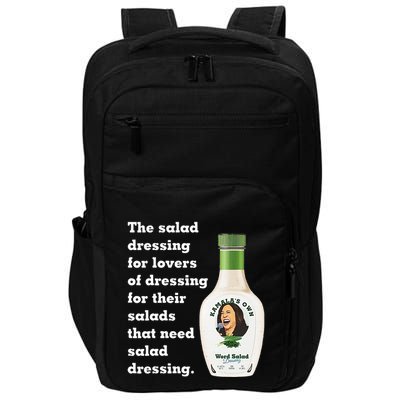 Harris Word Salad KamalaS Own Word Salad Dressing Humor Impact Tech Backpack