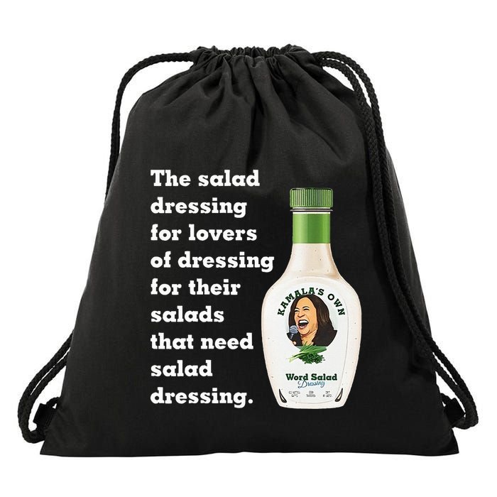 Harris Word Salad KamalaS Own Word Salad Dressing Humor Drawstring Bag